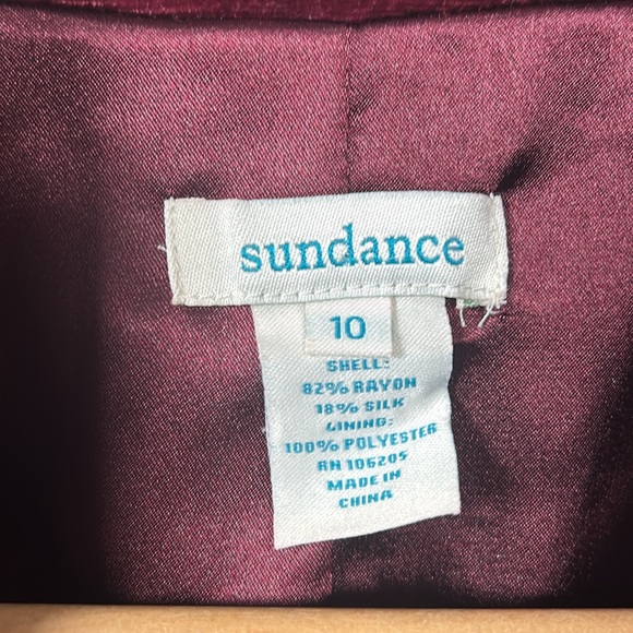 Sundance Velvet Purple Single Breated Double Button Blazer size 10 - Picture 3 of 11